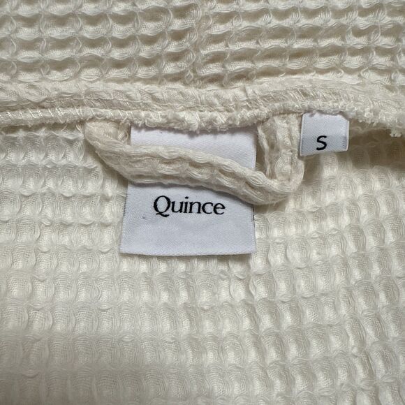 Quince Small Organic Turkish Waffle Robe Ivory Cream Women’s S New In Package - Picture 4 of 7